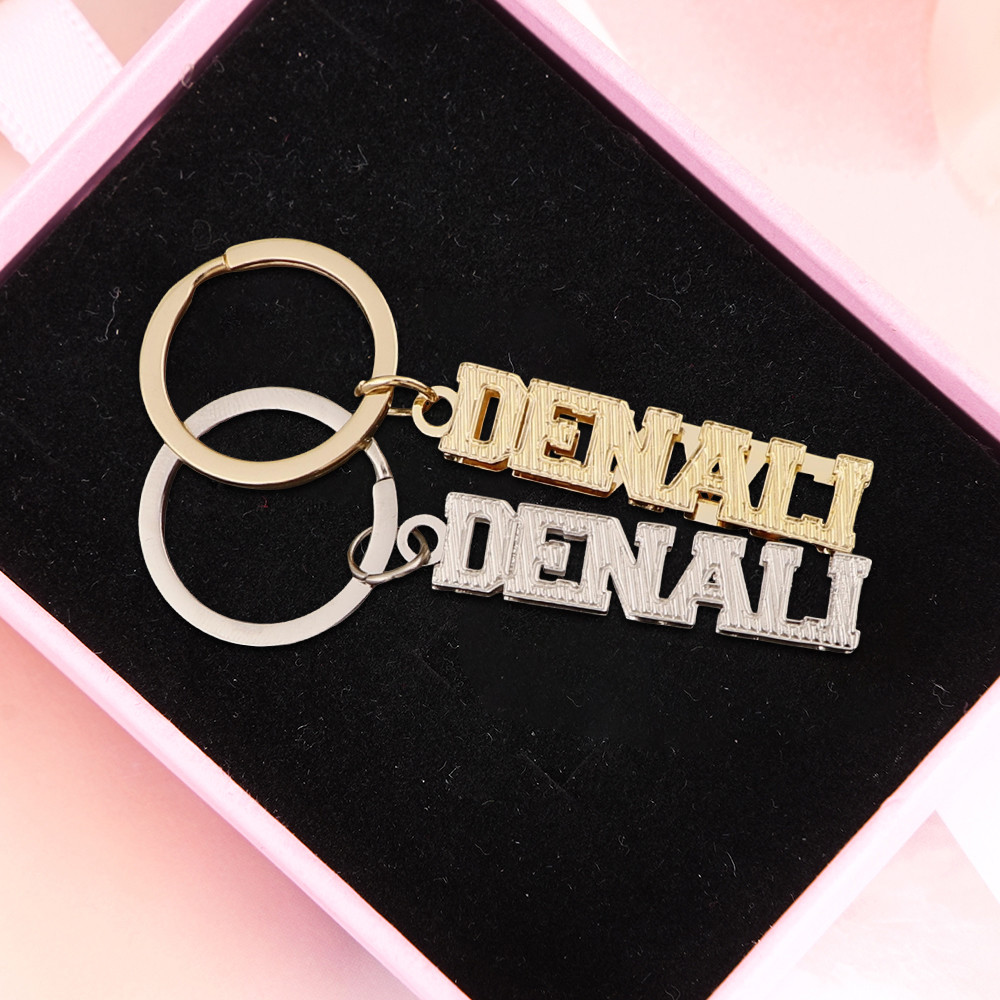 Custom Double Plated Name Keychain