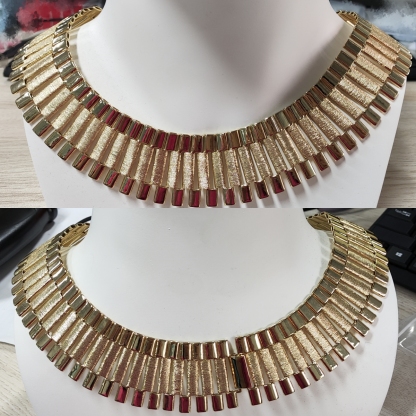 36mm Presidential Link Chain Gold Plated RX Chain Watch Band Style Necklace