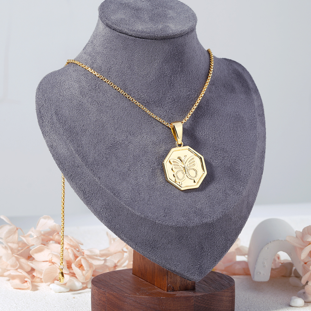 Butterfly Necklace Dainty Gold Plated Necklace