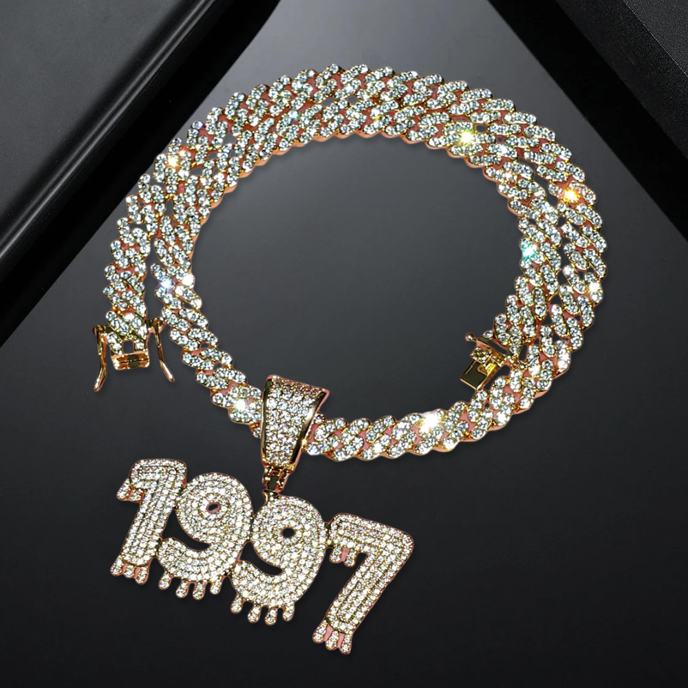 Birth Year Necklace Custom Number Necklace