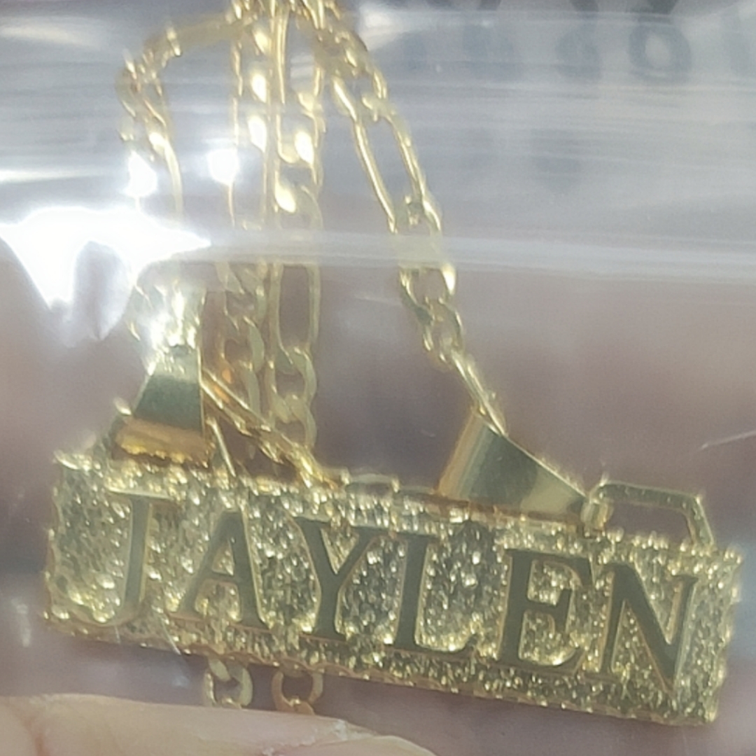 Gold Plated Bar Necklaces Custom Name Necklace 