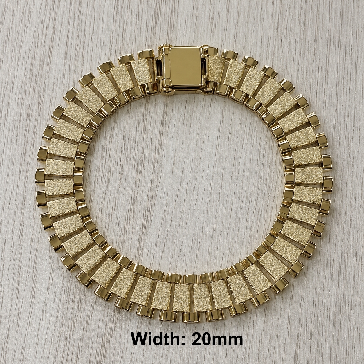 20MM Watch Band Chain Gold Plated RX Bracelet