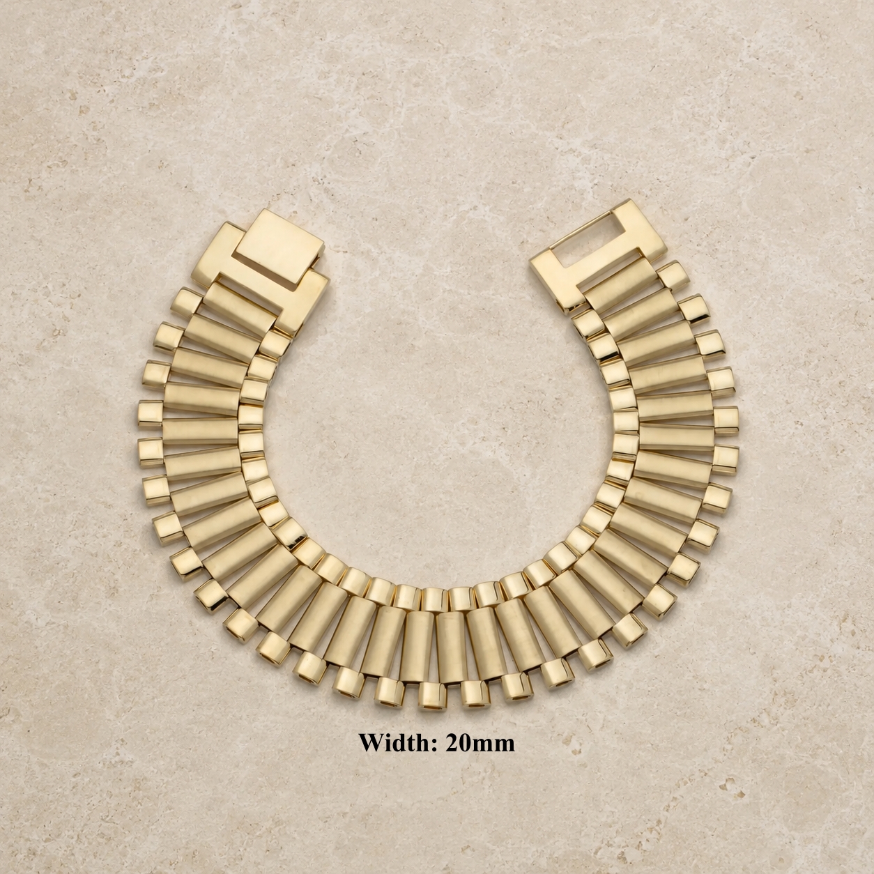 20MM Watch Band Chain Gold Plated RX Bracelet