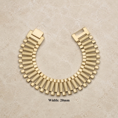 20MM Watch Band Chain Gold Plated RX Bracelet