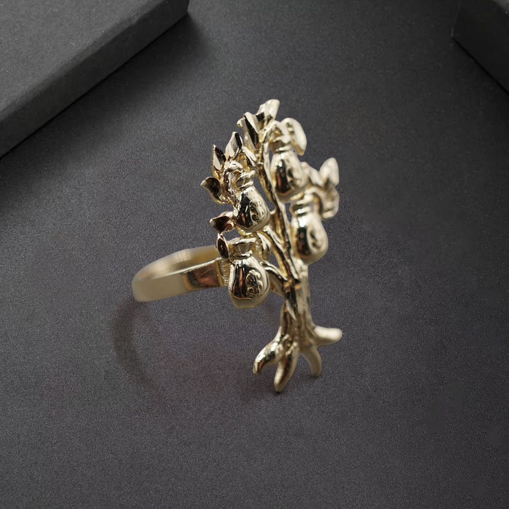 Money Bag Dollar Tree Ring Gold Plated Ring