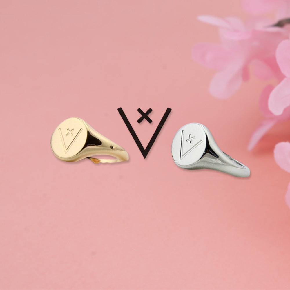 Personalized Actual Drawing Logo Ring Custom Picture Ring