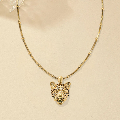 Vintage Gold Jaguar Necklace