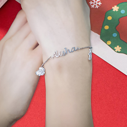 Christmas Bracelet Custom Name Bracelet