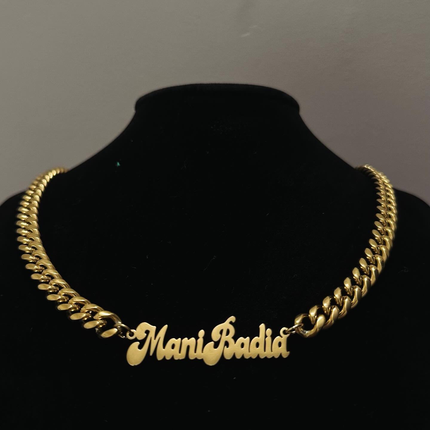 Chunky Cuban Chain Personalized Name Necklace