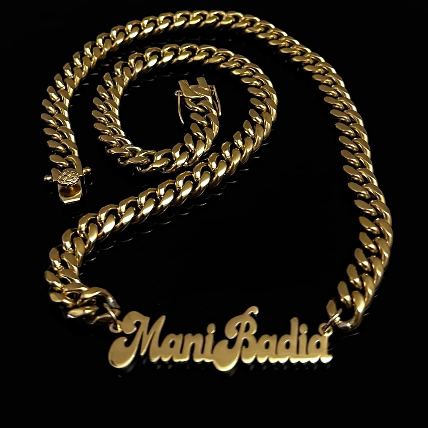 Chunky Cuban Chain Personalized Name Necklace