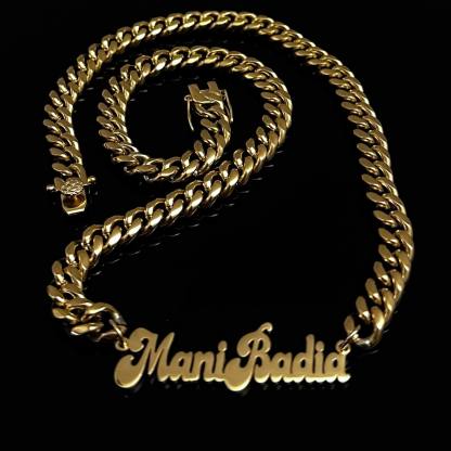 Chunky Cuban Chain Personalized Name Necklace