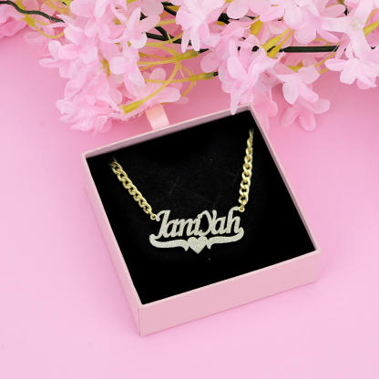 Stainless Steel Jewelry Set Personalized Name Necklace Name Bracelet And Name Earrings