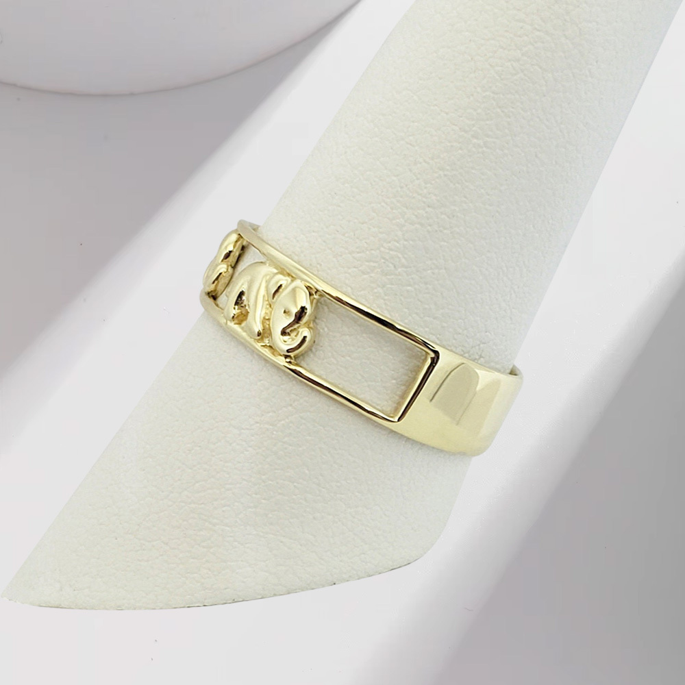 Elephant Ring Custom Engraved Ring