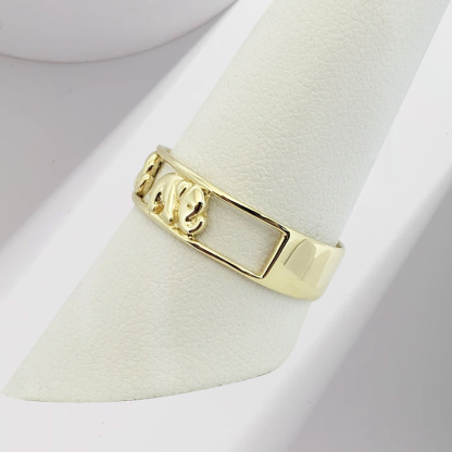 Elephant Ring Custom Engraved Ring