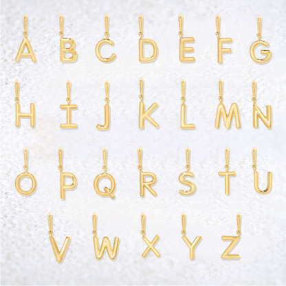 Custom Initial Necklace with Birthstone