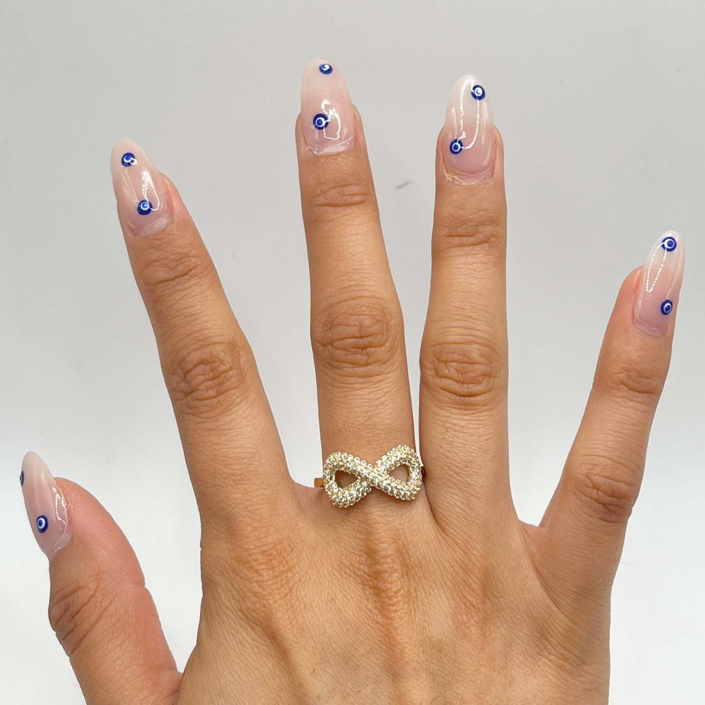 Cz Infinity Nugget Ring