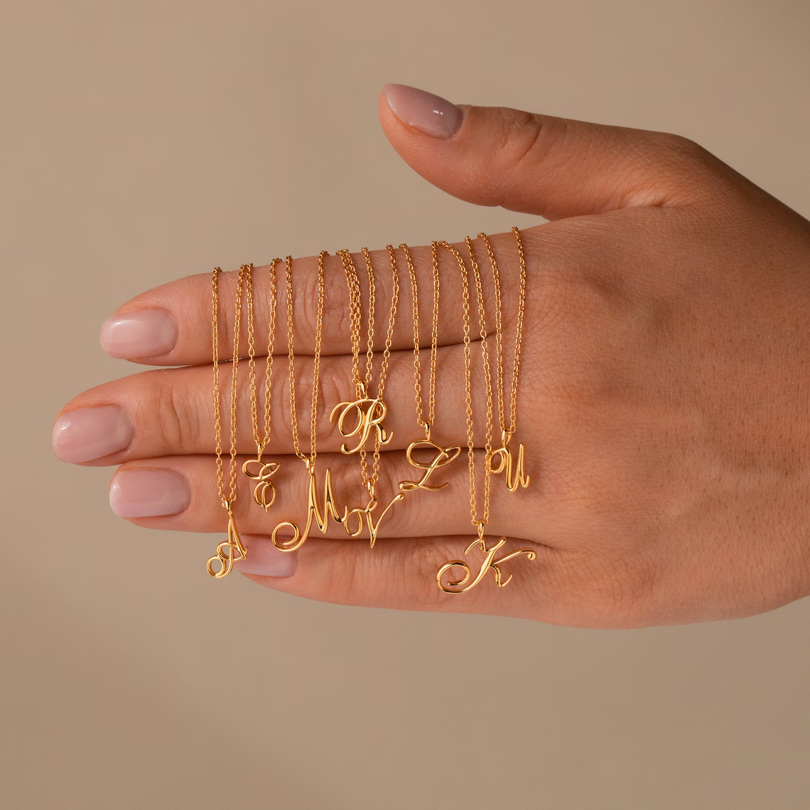 Minimalist Dainty Personalized Initial Necklace Letter Necklace