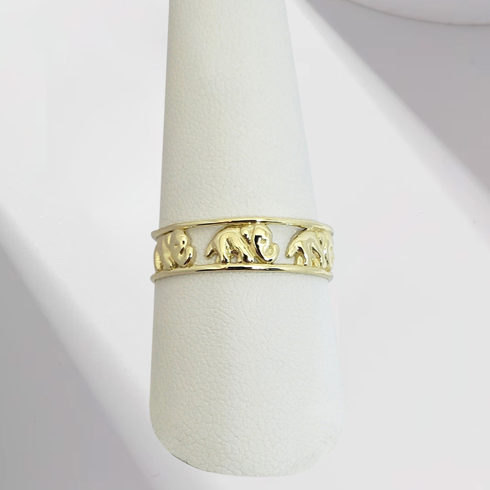 Elephant Ring Custom Engraved Ring