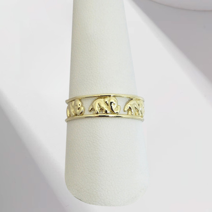 Elephant Ring Custom Engraved Ring