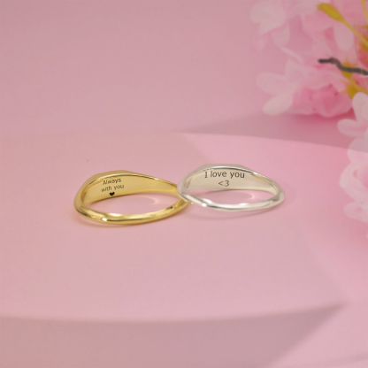 Personalized Baby Feet Ring with Birthstone Memorial Ring