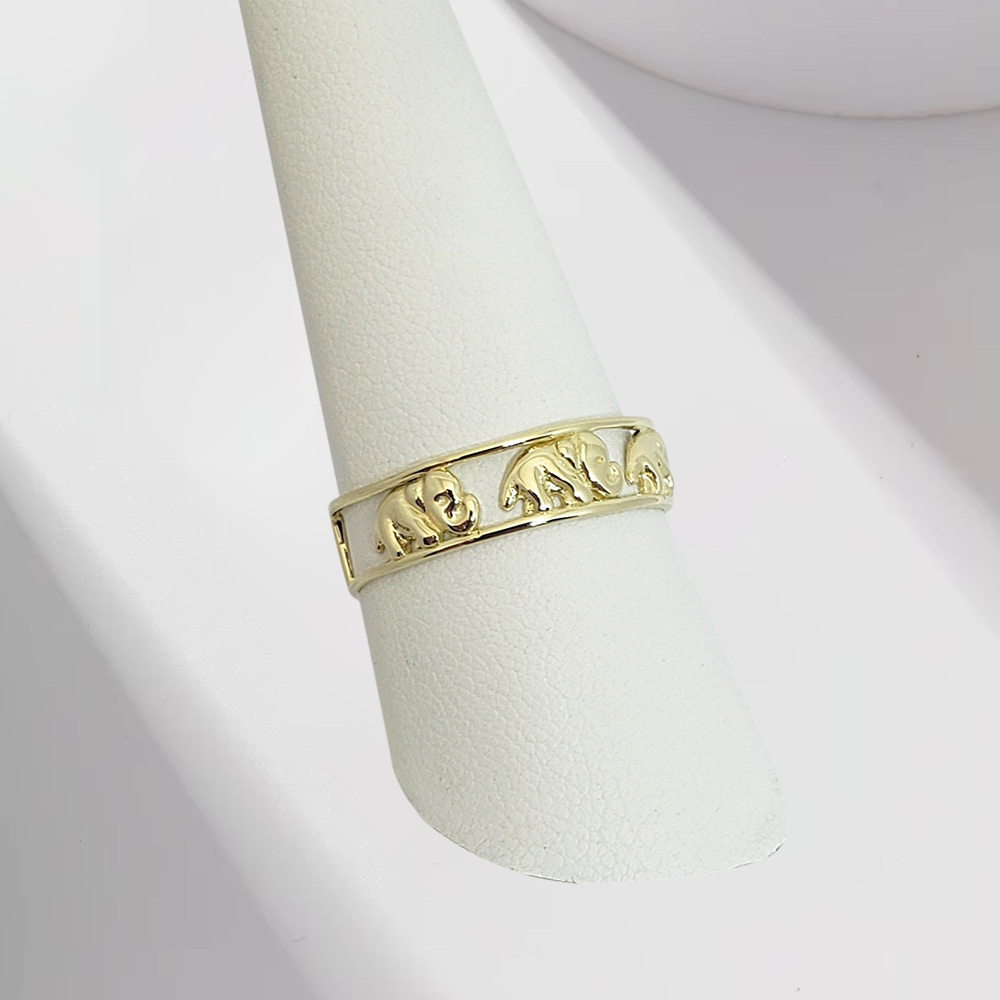 Elephant Ring Custom Engraved Ring