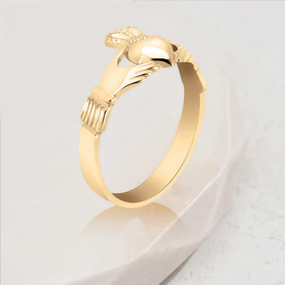 Claddagh Ring Custom Engraved Ring