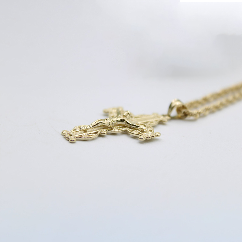 Jesus Cross Pendant Religious Christian Necklace