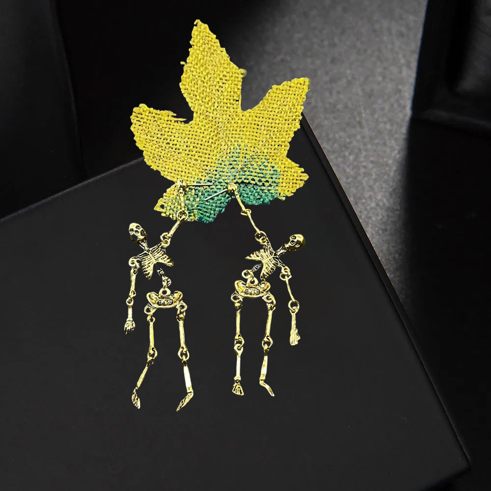 Skull Earrings Alloy Halloween Earrings