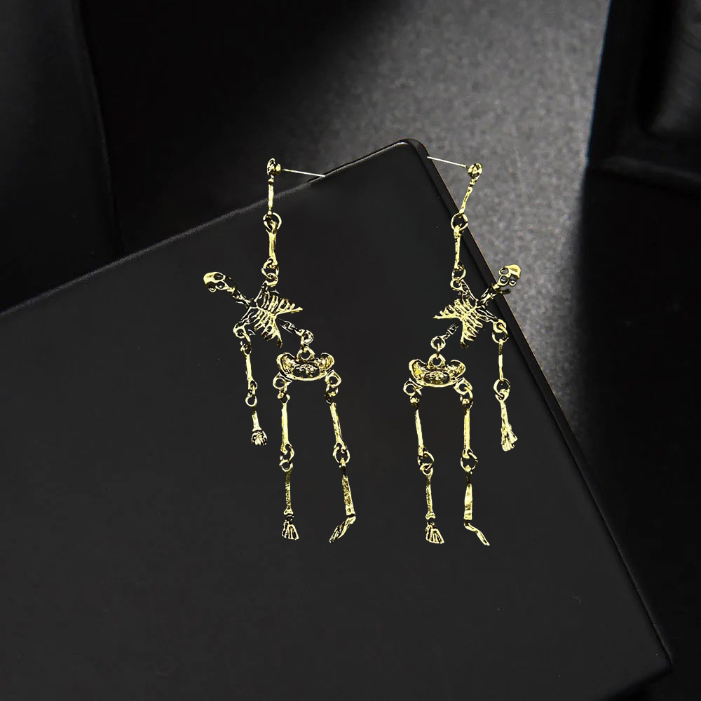 Skull Earrings Alloy Halloween Earrings