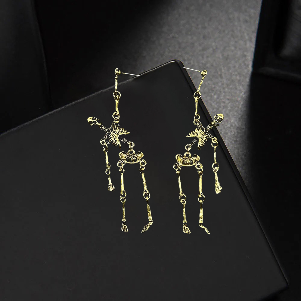 Skull Earrings Alloy Halloween Earrings