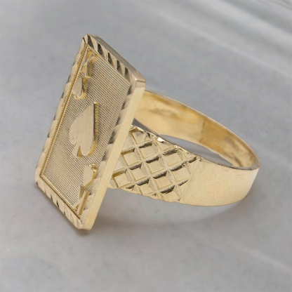 King of Spades Playing Card Ring