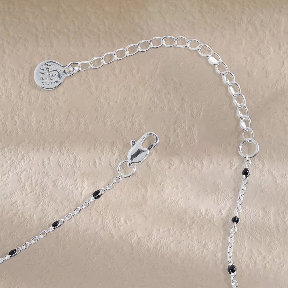 Skeleton Necklace White Gold Plated Necklace
