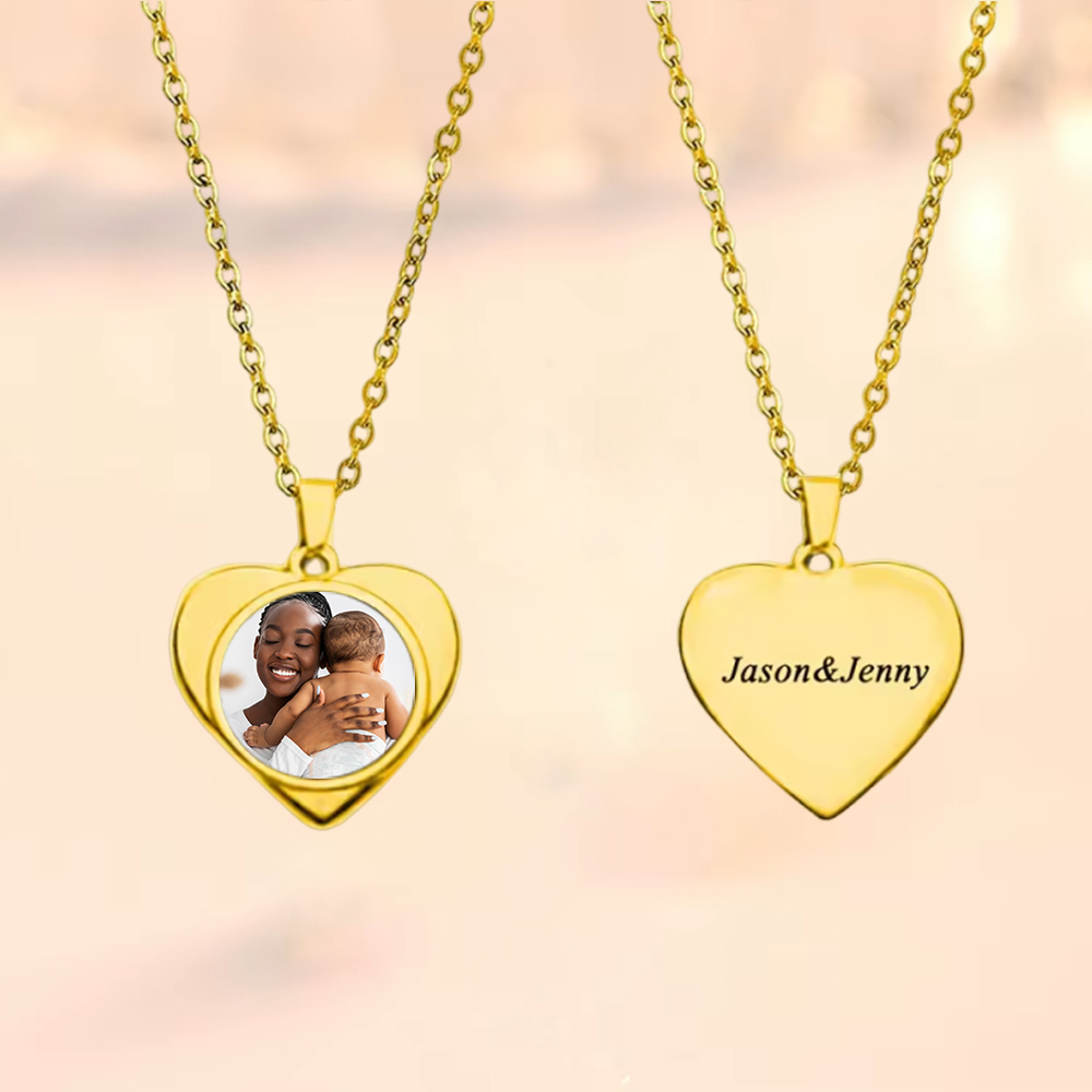 Personalized Colorful Human Eye Custom Picture Portrait Necklace