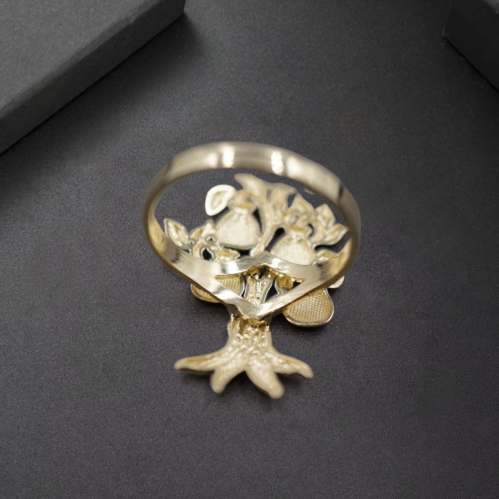 Money Bag Dollar Tree Ring Gold Plated Ring