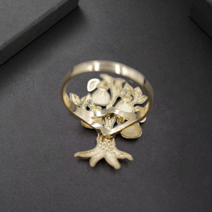 Money Bag Dollar Tree Ring Gold Plated Ring