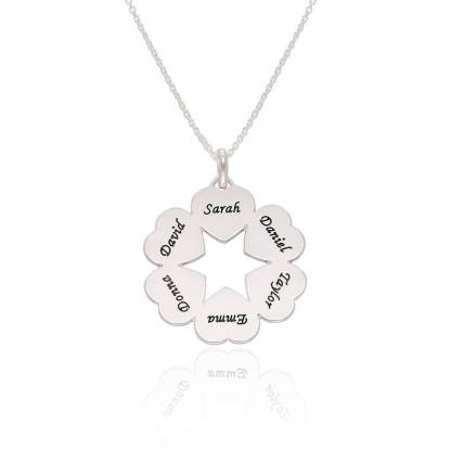 Personalized 1-6 Leaf Clover Name Necklace