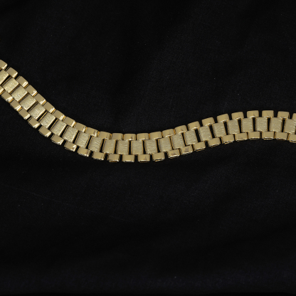 Gold Plated RX Chain Necklace Presidential Link Necklace
