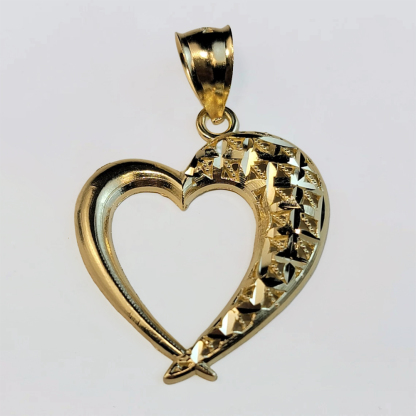 Rope Chain Gold Plated Heart Necklace