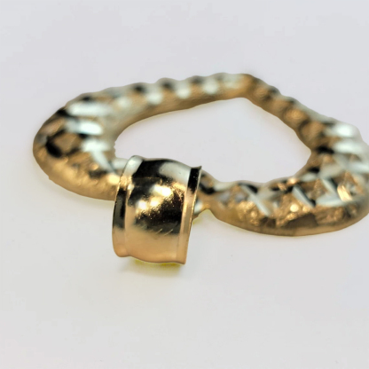 Rope Chain Gold Plated Heart Cut Necklace