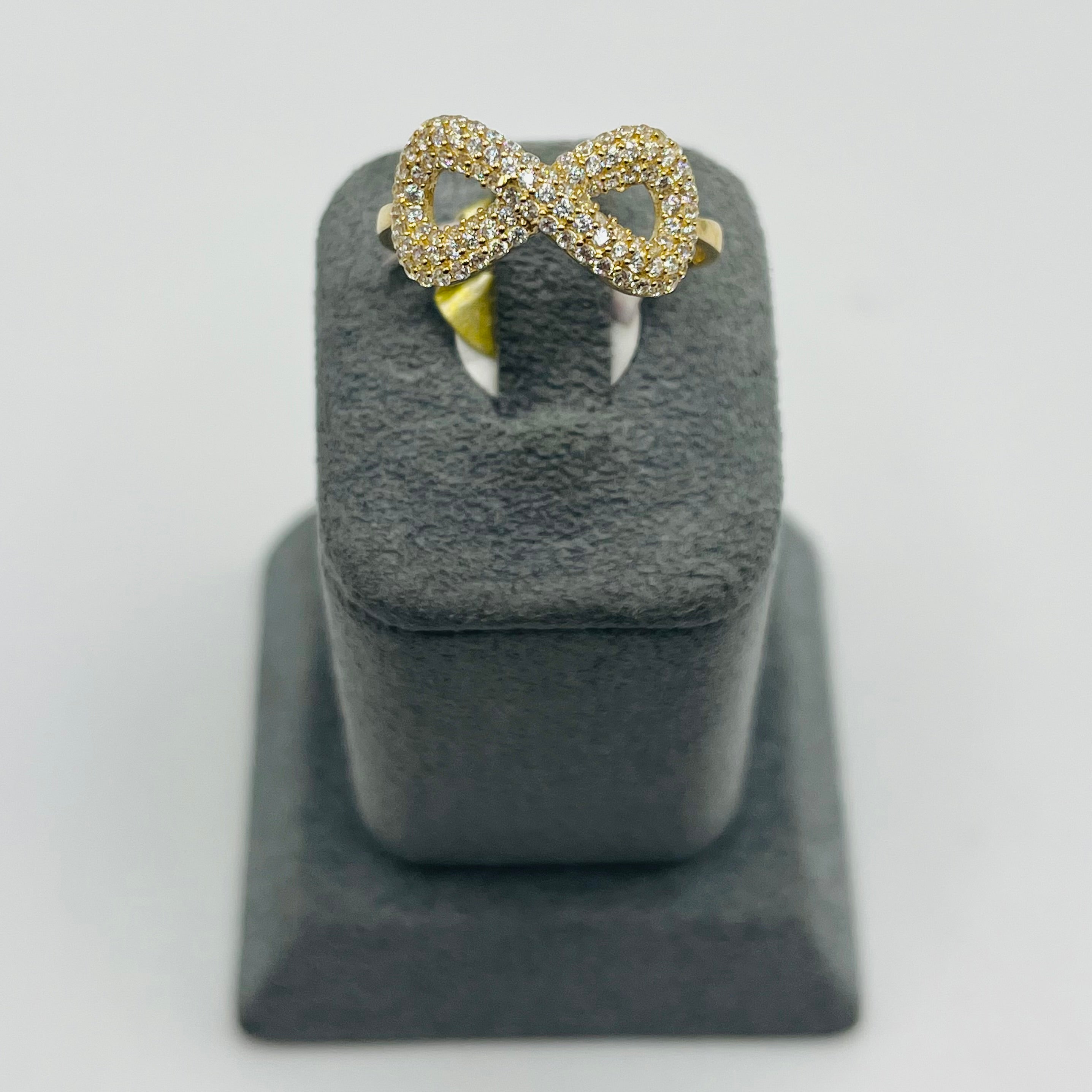 Cz Infinity Nugget Ring