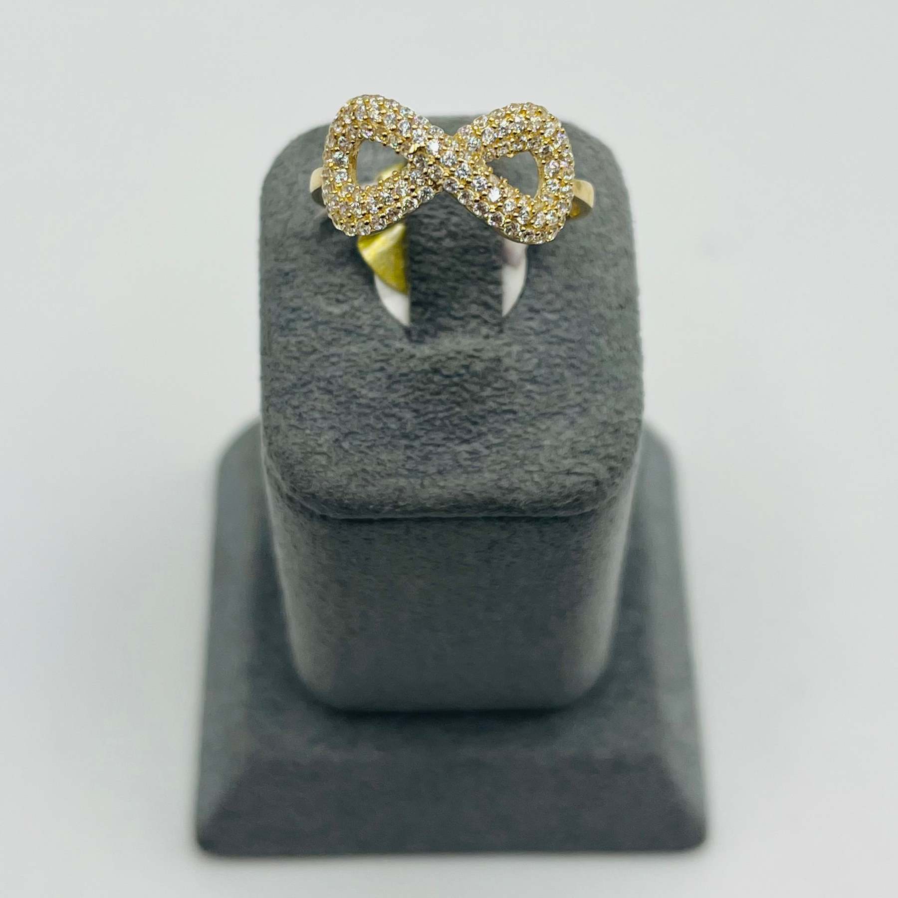 Cz Infinity Nugget Ring
