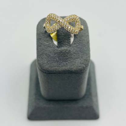 Cz Infinity Nugget Ring