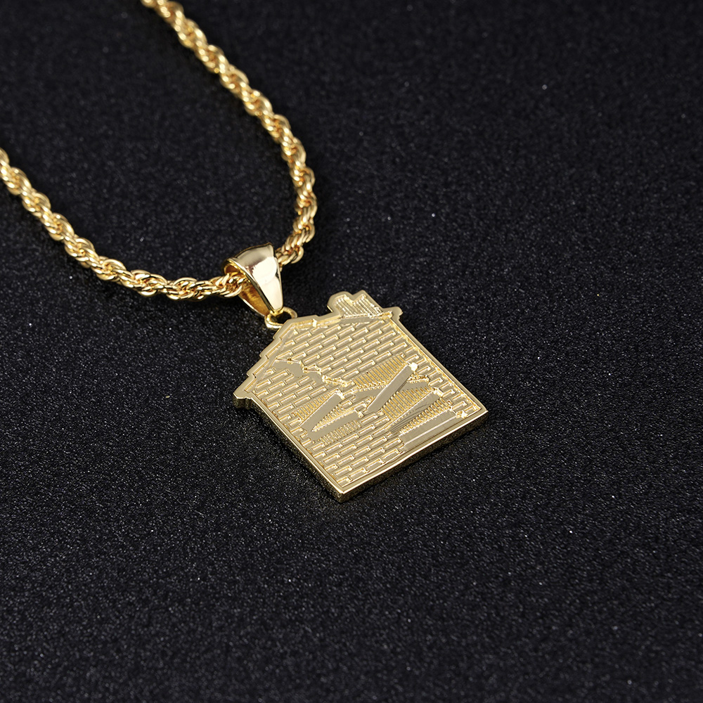 Trap House Home Pendant Necklace
