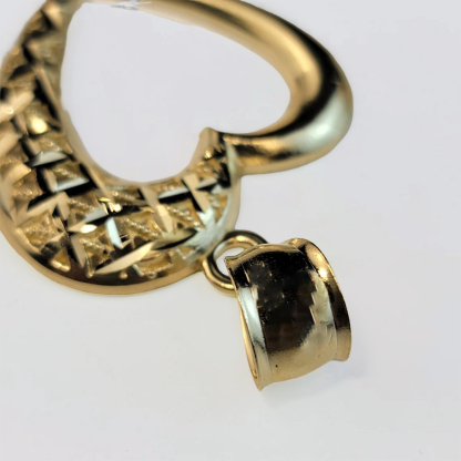 Rope Chain Gold Plated Heart Necklace