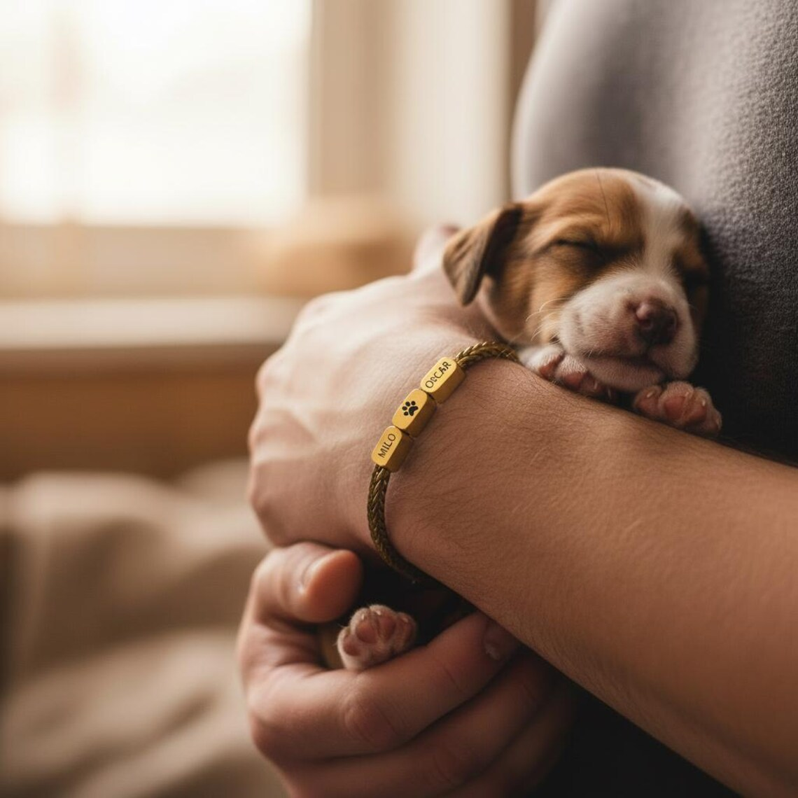 Personalized Pet Engraved Name Bracelet Dog & Cat Jewelry