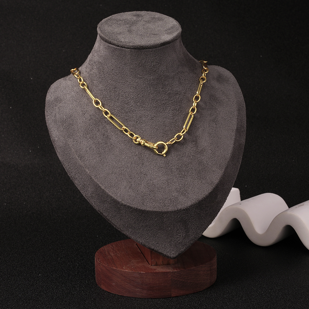 Albert Necklace Vintage Gold Plated Chain Necklace 