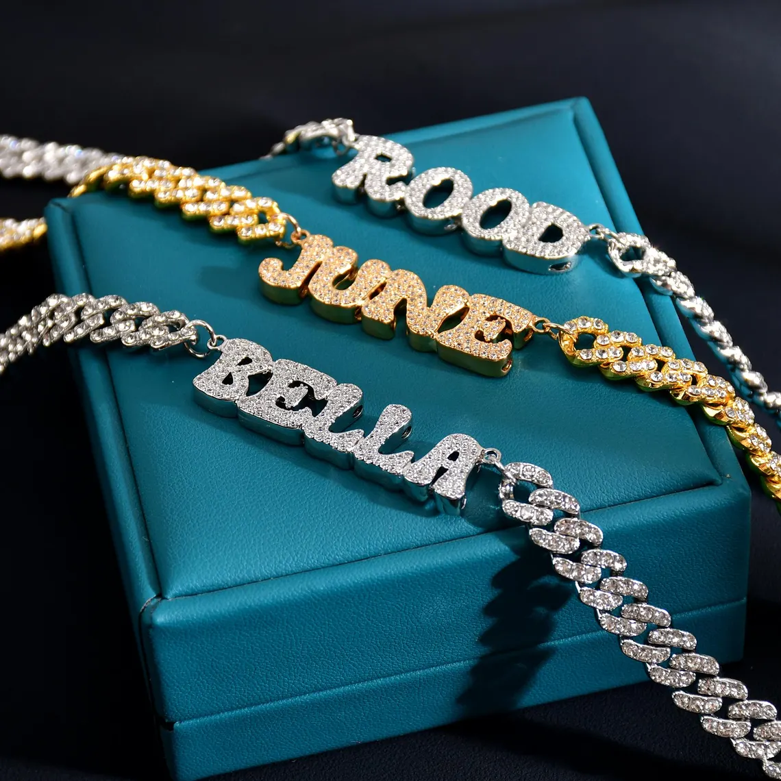 Cuban Chain Hip Hop Iced Out Icy Letters Name Chain