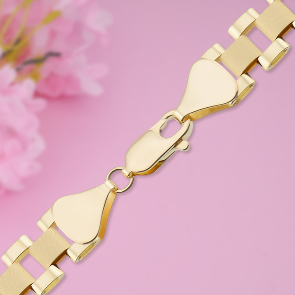President Link Chain Bracelet Personalized Gold Plated Name Bracelet