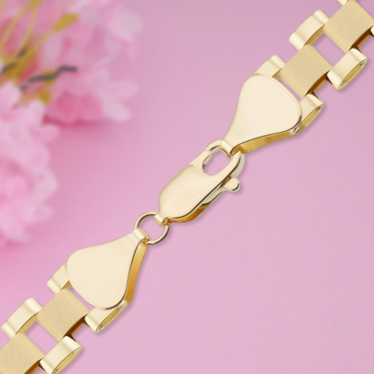 President Link Chain Bracelet Personalized Gold Plated Name Bracelet