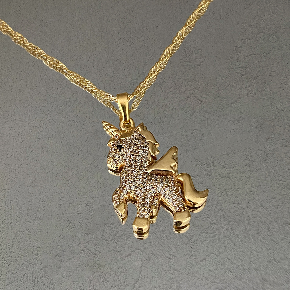 Unicorn Necklace Gold Plated Necklace